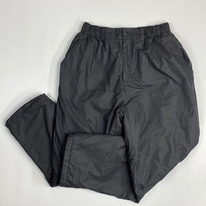 Clam Icearmor Black Fleece Lined Snowpants Size XL